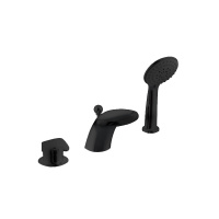 Смеситель на борт ванны Bravat Cobra BLACK F5140197BM-1-RUS