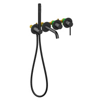 Смеситель встроенный для ванны с душем Timo Saona черный 2314/03YSM