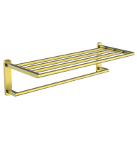 Полотенцедержатель с полкой WONZON & WOGHAND GRAFFITY, брашированное золото WW-9381-BG