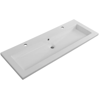 Керамическая раковина с двумя отверстиями под смеситель CEZARES CZR-8070-120-1-2