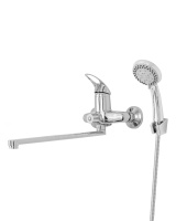 Смеситель для ванны однорычажный универсальный с душевым набором Agger Move A0621100  хром