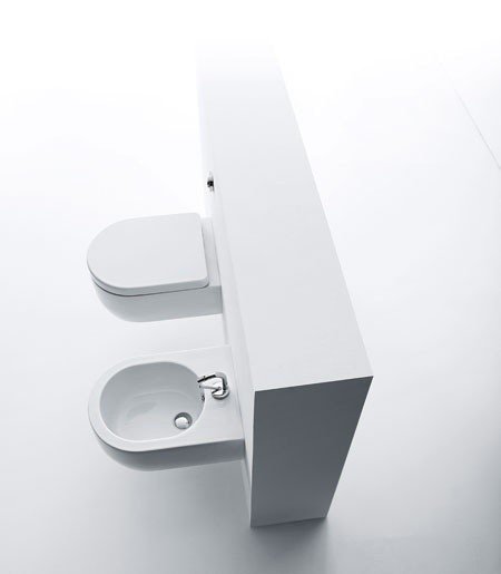 Подвесной унитаз Kerasan Flo 311501 белый, без сиденья