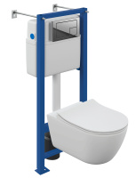 Комплект унитаза Cersanit NATURE OVAL CO DPL EO SLIM + VECTOR + CORNER 64576