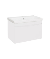 Тумба под раковину Runo подвесная белая (под умывальник Moduo 80 ) Афина 80 (00-00001212)