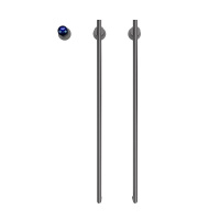 Полотенцесушитель электрический (35х76) П2 Terminus Рондо 4670078568175 оружейная сталь