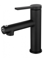 Смеситель для раковины с функцией полоскания WONZON & WOGHAND, черный матовый WW-H1017-MB