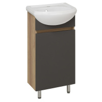 Тумба под раковину Runo графит Лада 40 (00-00001195) без раковины