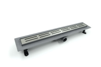 Душевой лоток Timo 70см с решеткой DOUBLE GAP из нержавеющей стали Smart SM-DGG70-LS40(DRY)