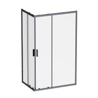 Душевой уголок (120х80) Am.Pm Gem W90G-403-120280-BT черный матовый