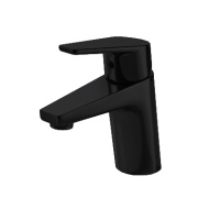 Смеситель для раковины Bravat Line, черный F15299BM-1