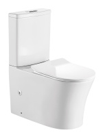 Унитаз-компакт безободковый Orange C07-050W с микролифтом TORNADO, белый