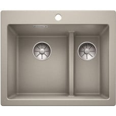 Мойка кухонная Blanco PLEON 6 Split Silgranit PuraDur (жемчужный), 521692