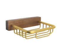 Мыльница подвесная настенная матовое золото BRONZE DE LUXE Forest  10703G