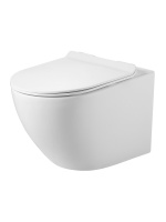 Унитаз подвесной безободковый TORNADO Agger AT09150 сиденье с микролифтом