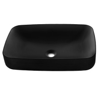 Раковина накладная (60х38) Kerasan Tribeca 514131 черный матовый