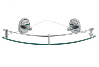 Полка угловая одинарная стеклянная Savol 70 S-007073