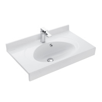 Раковина Aquaton Отель 3/80 белая с навесами 1A70063NOT010