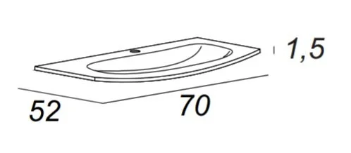 Стеклянная раковина Cezares 82410