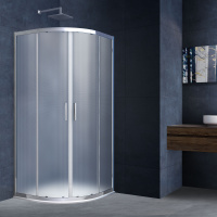 Душевой уголок Vincea  Alpha VSQ-3AL800MT (80х80) хром, стекло текстурное