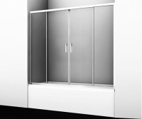 Стеклянная шторка на ванну (170х150) WasserKRAFT Lippe 45S02-170
