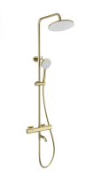 Душевая система с термостатом WONZON & WOGHAND STAY 1, брашированное золото WW-B3051-A1- BG