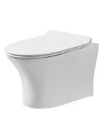 Унитаз подвесной Orange C01-100W безободковый, сиденье с микролифтом