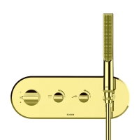 Смеситель для душа термостатический Bossini Apice Z00522.043 брашированное золото