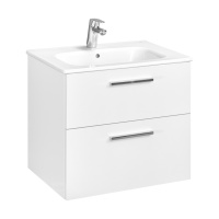 Тумба под раковину Roca Victoria 60 белый глянец 2 ящика A857468806