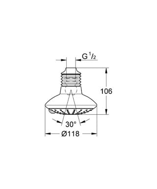 Верхний душ Eco, Grohe Euphoria 27234 000 (27234000) Верхний душ Eco, Grohe Euphoria 27234 000 (27234000)