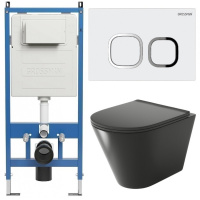 Комплект унитаза с инсталляцией Grossman Cosmo 97.4477BMS.02.000 с клавишей смыва