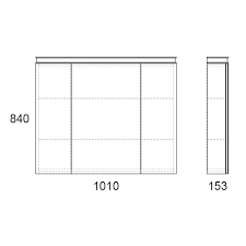 Зеркальный шкаф Nyborg 70 с LED подсветкой OW020500