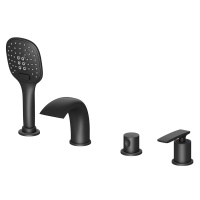 Смеситель для ванны и душа, врезной Timo Helmi 4020/03Y черный