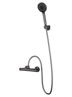 Смеситель для душа с термостатом WONZON & WOGHAND INN 5, темный графит WW-B1005-A-BGG