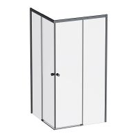 Душевой уголок (100х100) Am.Pm X-Joy W94G-403-100100-BT1K черный матовый