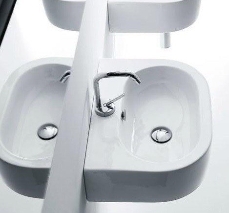 Раковина подвесная (60х42) Kerasan Flo 314201*1 белый