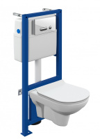 Комплект Cersanit CITY CO DPL EO slim + LINK PRO + INTERA стекло белый S-SET-CITYC/LPRO/S-DL/In-Wg-w