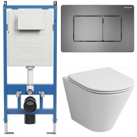 Комплект унитаза с инсталляцией Grossman Classic 97.4477S.04.42M с клавишей смыва