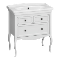 Тумба под раковину Opadiris Валери 85  00-00006801 белый  (без раковины)