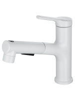 Смеситель для раковины с выдвижным изливом WONZON & WOGHAND, белый матовый WW-A40862-MW Смеситель для раковины с выдвижным изливом WONZON & WOGHAND, белый матовый WW-A40862-MW