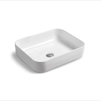 Раковина накладная (50х41) Vincea VBS-105 белый