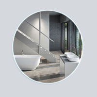 Зеркало Vincea VLM-2H650 D650 (65х65) c сенсорным выключателем и диммером