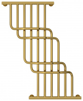 Полотенцесушитель Водяной Сунержа Нега (100х85) Золото 03-0225-1085 Полотенцесушитель Водяной Сунержа Нега (100х85) Золото 03-0225-1085