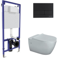 Комплект унитаза с инсталляцией Berges Wasserhaus Novum Rimless 043217