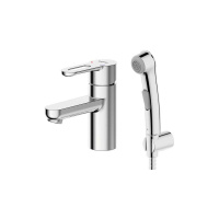 Смеситель для раковины с гигиеническим душем Bravat Stream-D F137163C-1