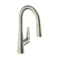 Смеситель для кухни с выдвижным изливом Hansgrohe Talis M51 2jet 72813800 нержавеющая сталь