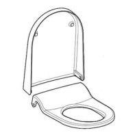 Сиденье унитаза для Geberit AquaClean Sela 242.810.11.1