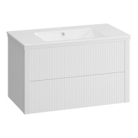 Тумба под раковину Opadiris Рубинно 90 00-00005944 белый глянцевый (без раковины)