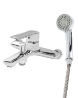 Смеситель для ванны однорычажный с душевым набором Agger Clean A2410000 хром