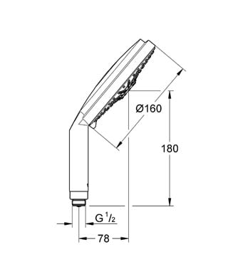 Ручной душ Grohe Rainshower Cosmopolitan 160 28756 000 (28756000) Ручной душ Grohe Rainshower Cosmopolitan 160 28756 000 (28756000)