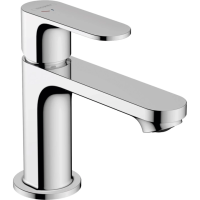 Смеситель для раковины с донным клапаном CoolStart EcoSmart+ Hansgrohe Rebris S 72586000 хром